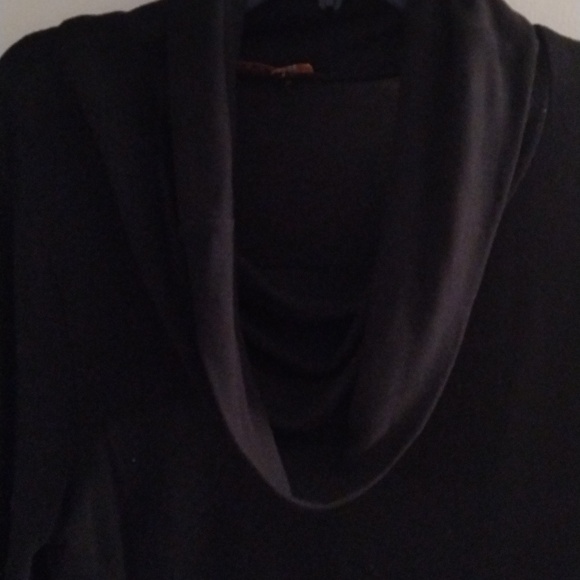 Belldini long, black, lightweight cowl neck sweater - Picture 2 of 6